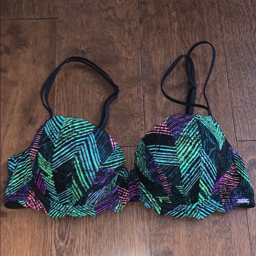 PINK Balconette Push-Up Bra